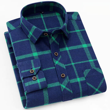 Verdant Grid Luxe Shirt
