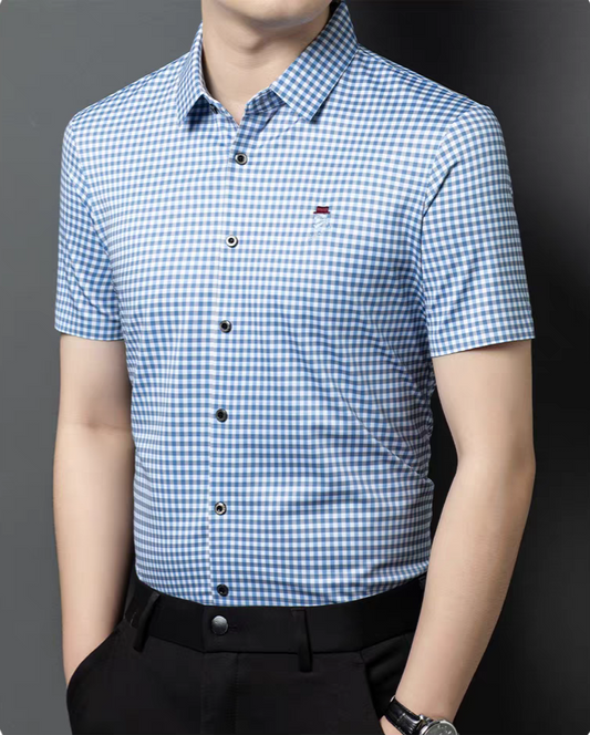 Ethereal Grid Luxe Shirt